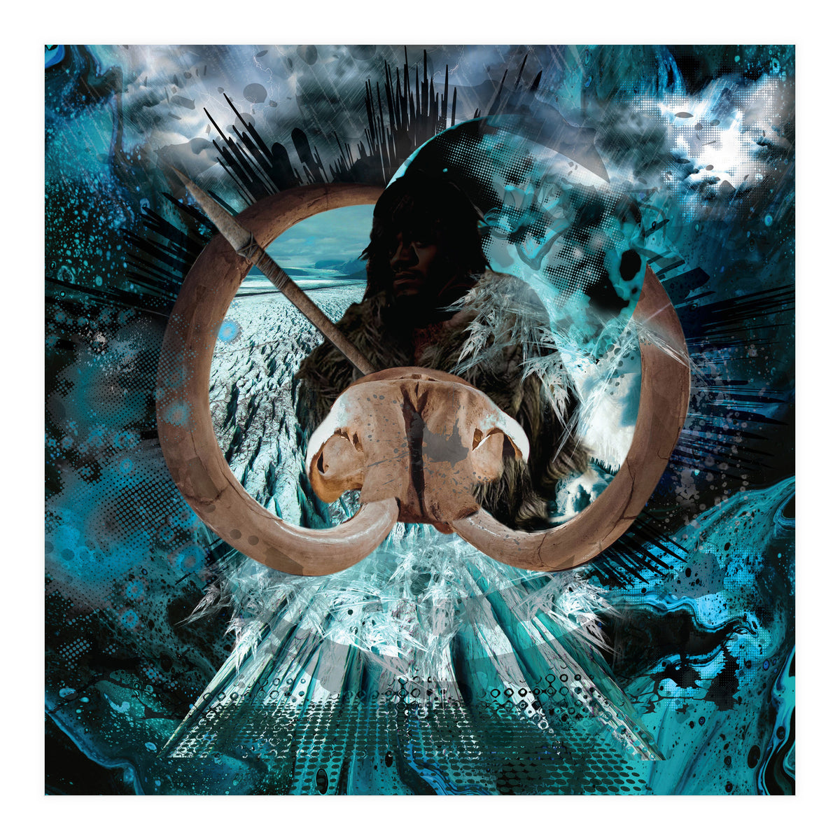 Mammoth Hunt Ice Age (Print Only)