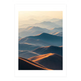 Misty Desert Mountain Range Art (Print Only) thumbnail