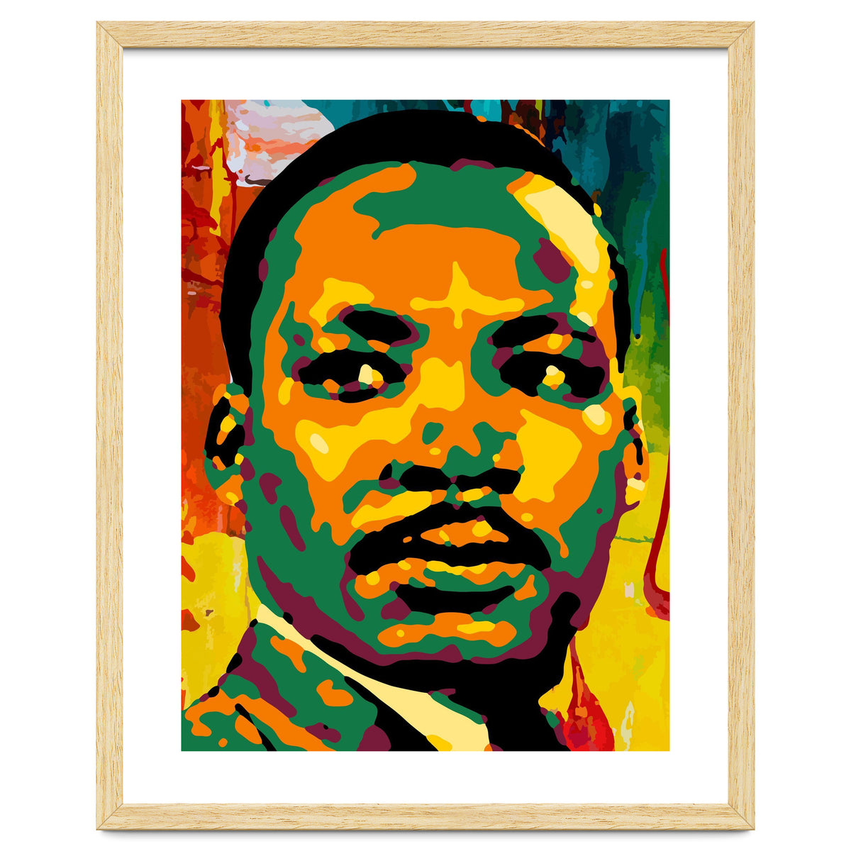 Martin Luther King Jr Abstract Art