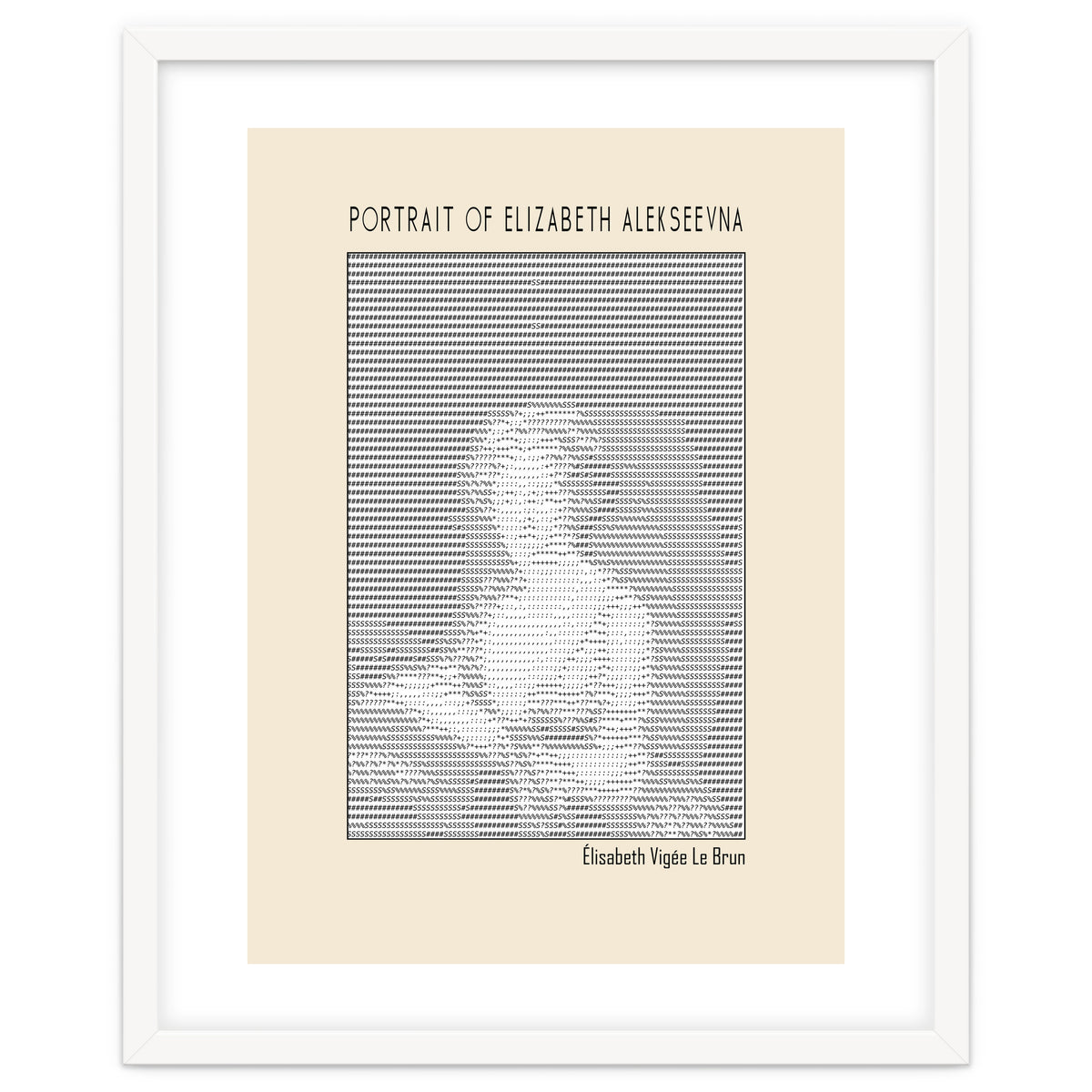 Portrait Of Elizabeth Alekseevna Wife Emperor Alexander I