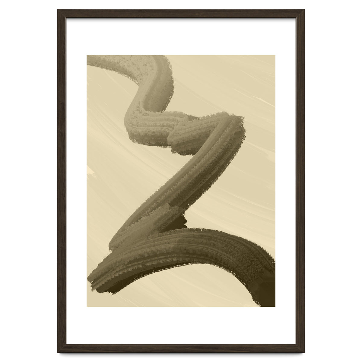 Brushstrokes in Sepia