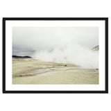 Tourists hidden in the hot spring steam -  Iceland thumbnail