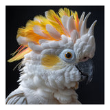 Close Up Of A Cockatoo Parrot With Yellow Crest (Print Only) thumbnail