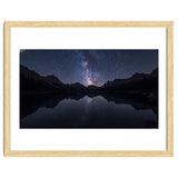 Starlit Reflection: Milky Way Over Mountain Lake thumbnail