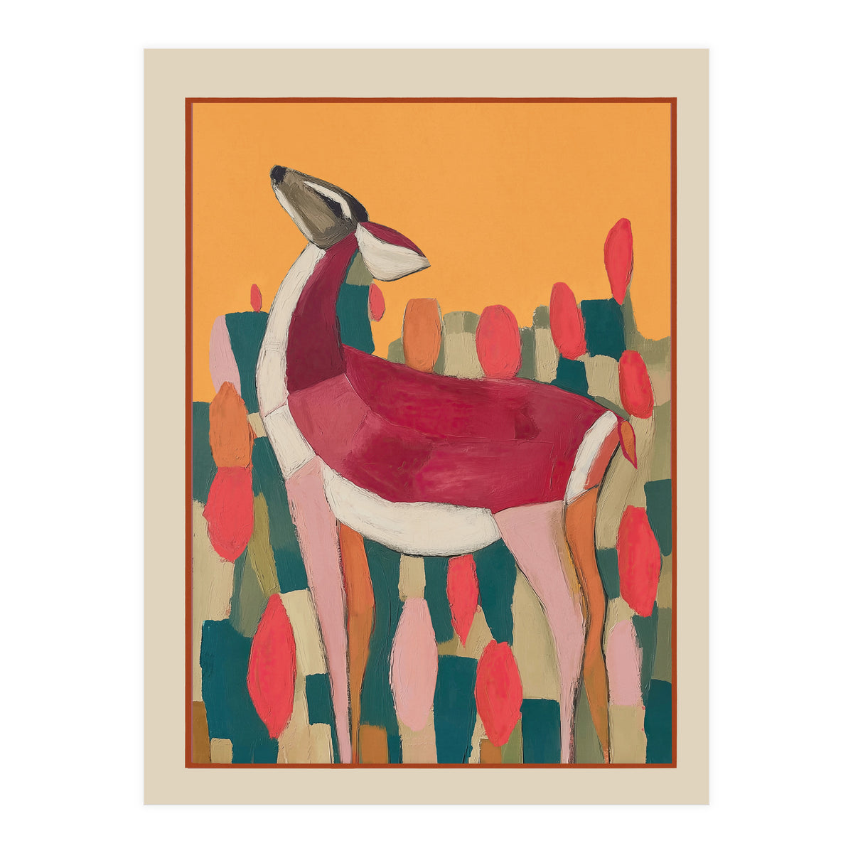 Crimson Deer (Print Only)