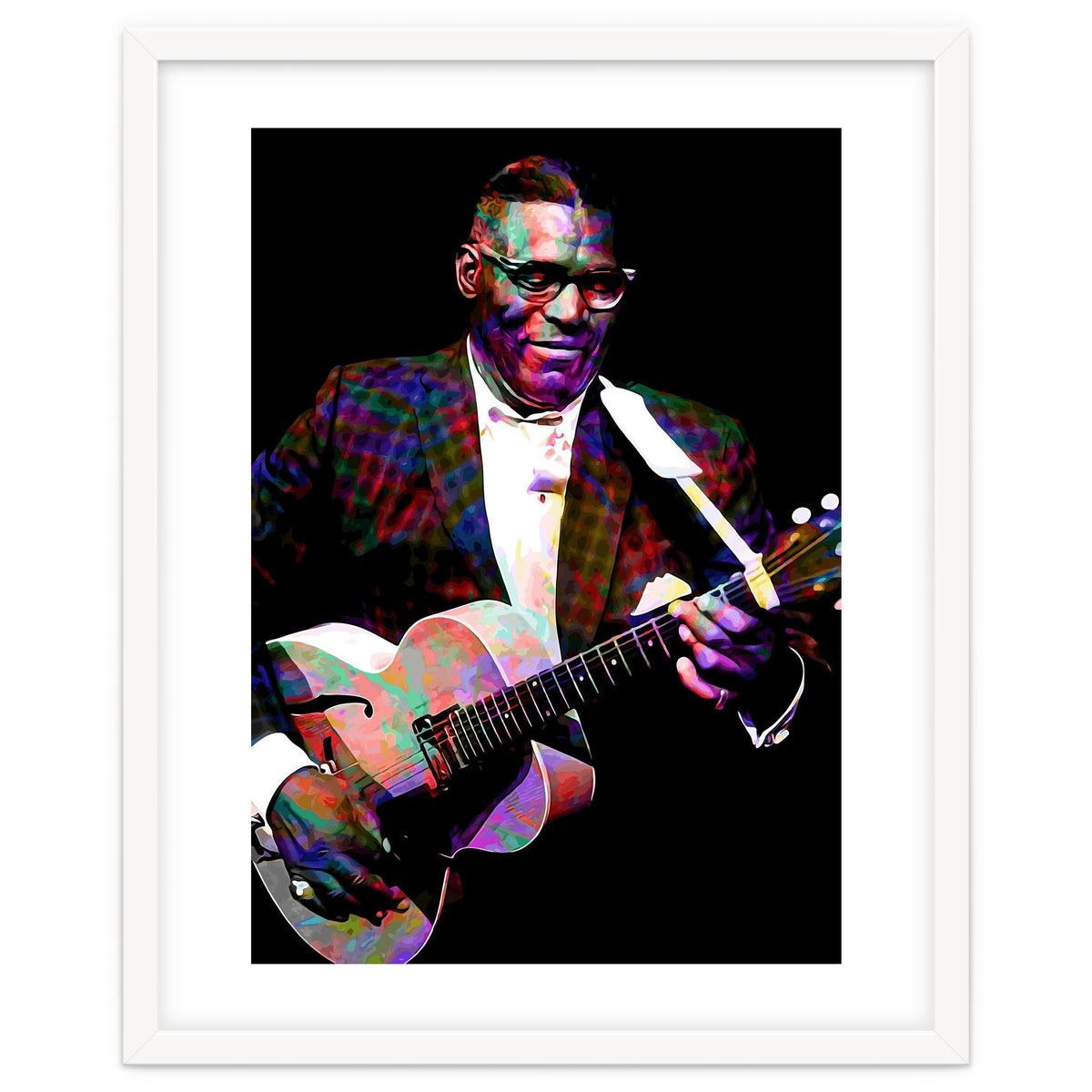 Howlin Wolf American Blues Guitarist Colorful