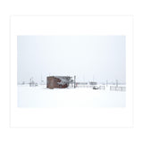 Barn in the winter snowscape (Print Only) thumbnail