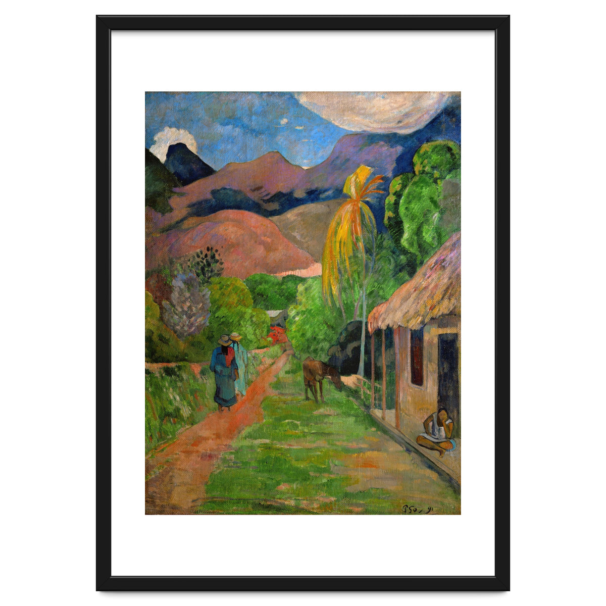Path in Papeete, called rue du Tahiti. Oil on canvas (1891) 115.5 x 88.5 cm Cat. W 441.