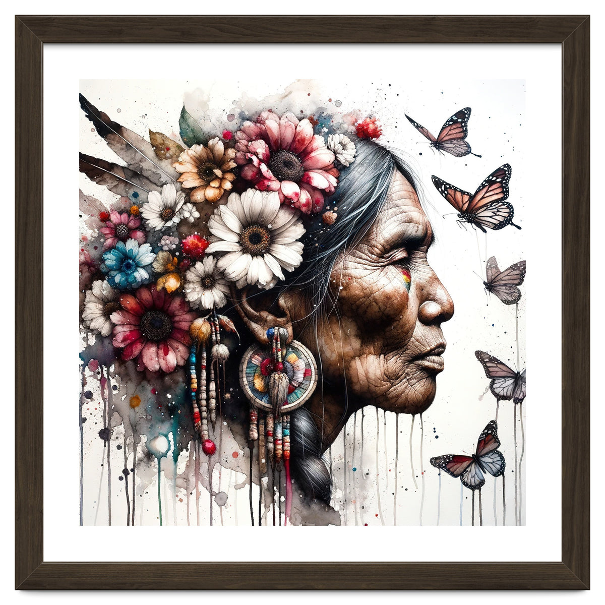 Matriarch With Wildflowers