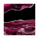 Burgundy & Silver Agate Texture 02 (Print Only) thumbnail