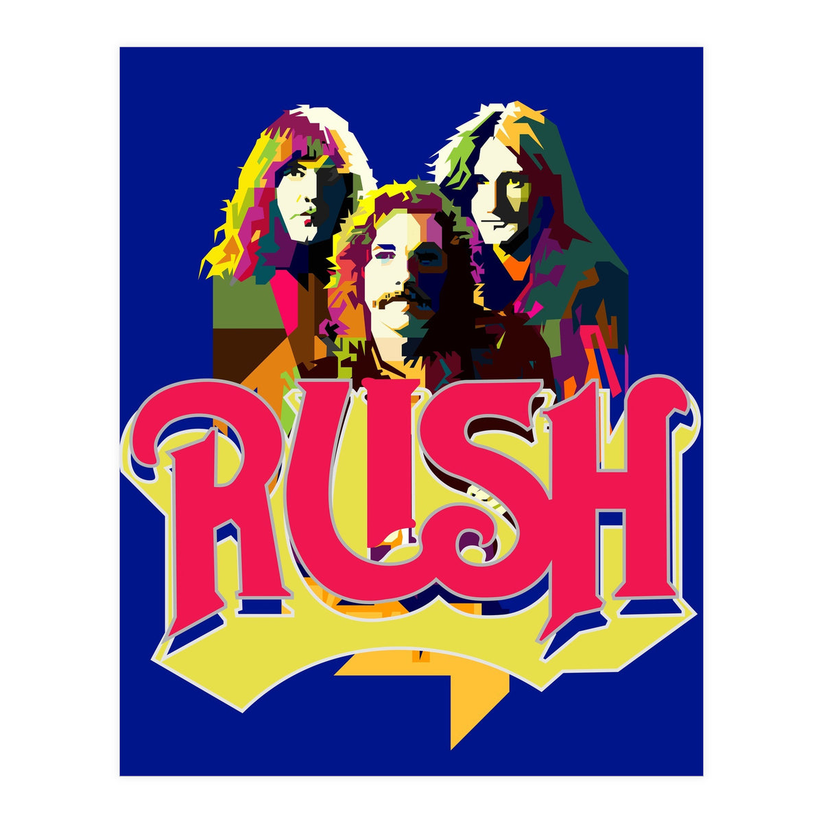 Rush Rock In Rio Pop Art WPAP (Print Only)