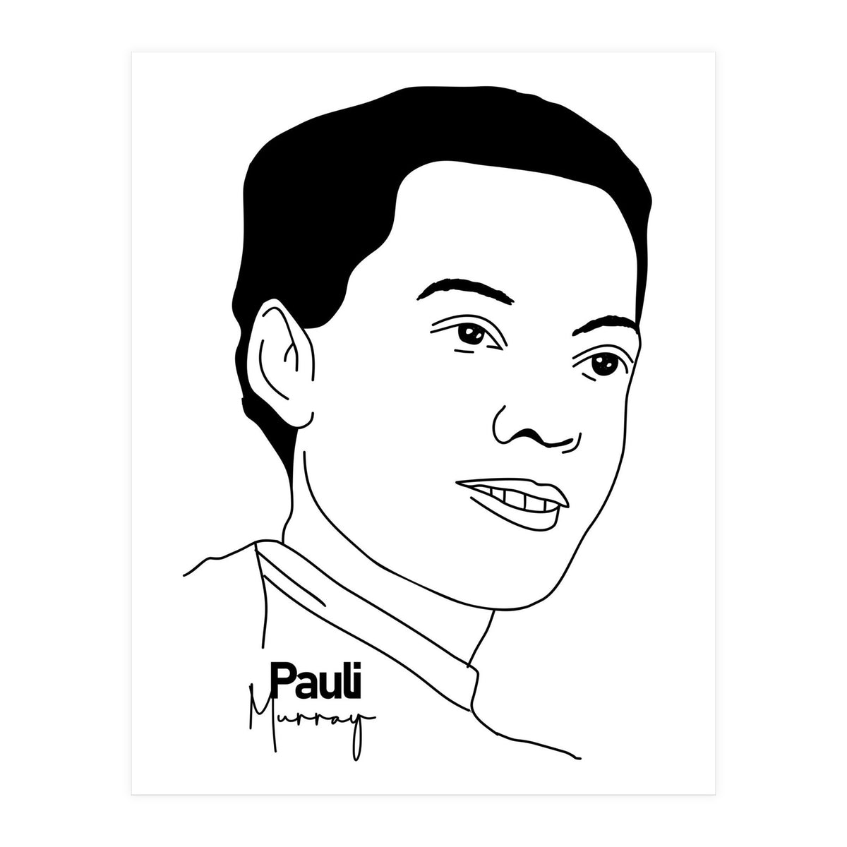 Pauli Murray American Civil Rights Activist (Print Only)