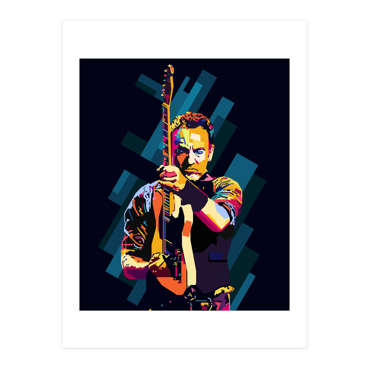 Bruce Springsteen Style WPAP (Print Only)