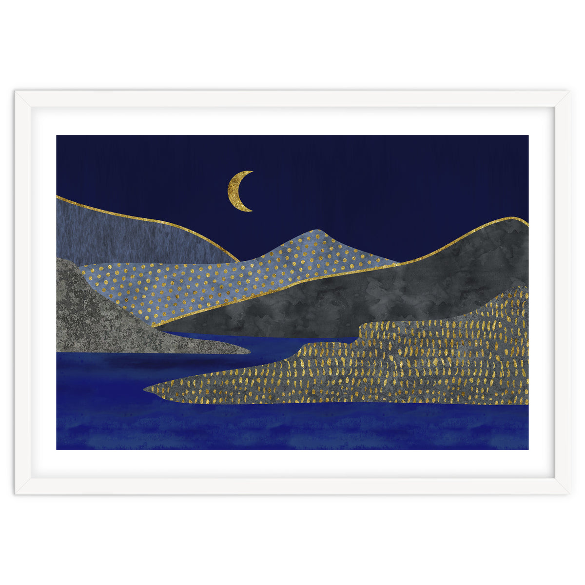 Abstract Landscape Moonlight Mood