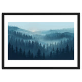 Misty Evergreen Forest: Moody Atmospheric Landscape thumbnail