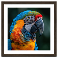 Close Up Of A Colorful Macaw Parrot