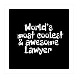 World's most coolest and awesome lawyer (Print Only) thumbnail