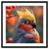 Close Up Portrait Of A Cockatiel Bird thumbnail