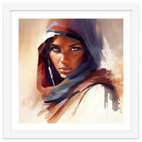 Watercolor Tuareg Woman #10