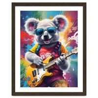 Koala Playing Guitar, Rock Graffiti