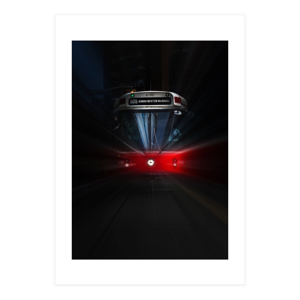 The 505 Dundas Streetcar 1 Color Flow Version (Print Only)