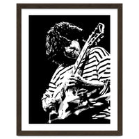 Pat Metheny American Jazz Guitarist Legend in Monochrome 3