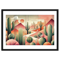 Art Deco Desert Cacti