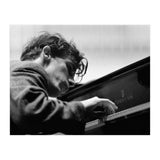 Pianist Glenn Gould with the Berlin  Philharmonic Orchestra under Herbert von Karajan. Berlin,1957. (Print Only) thumbnail
