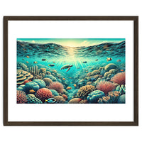 Vintage Australia, Great Barrier Reef Poster