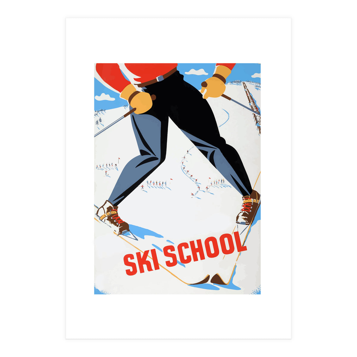 Ski School (Print Only)