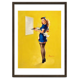 Pinup Sexy Waitress Looking Back thumbnail