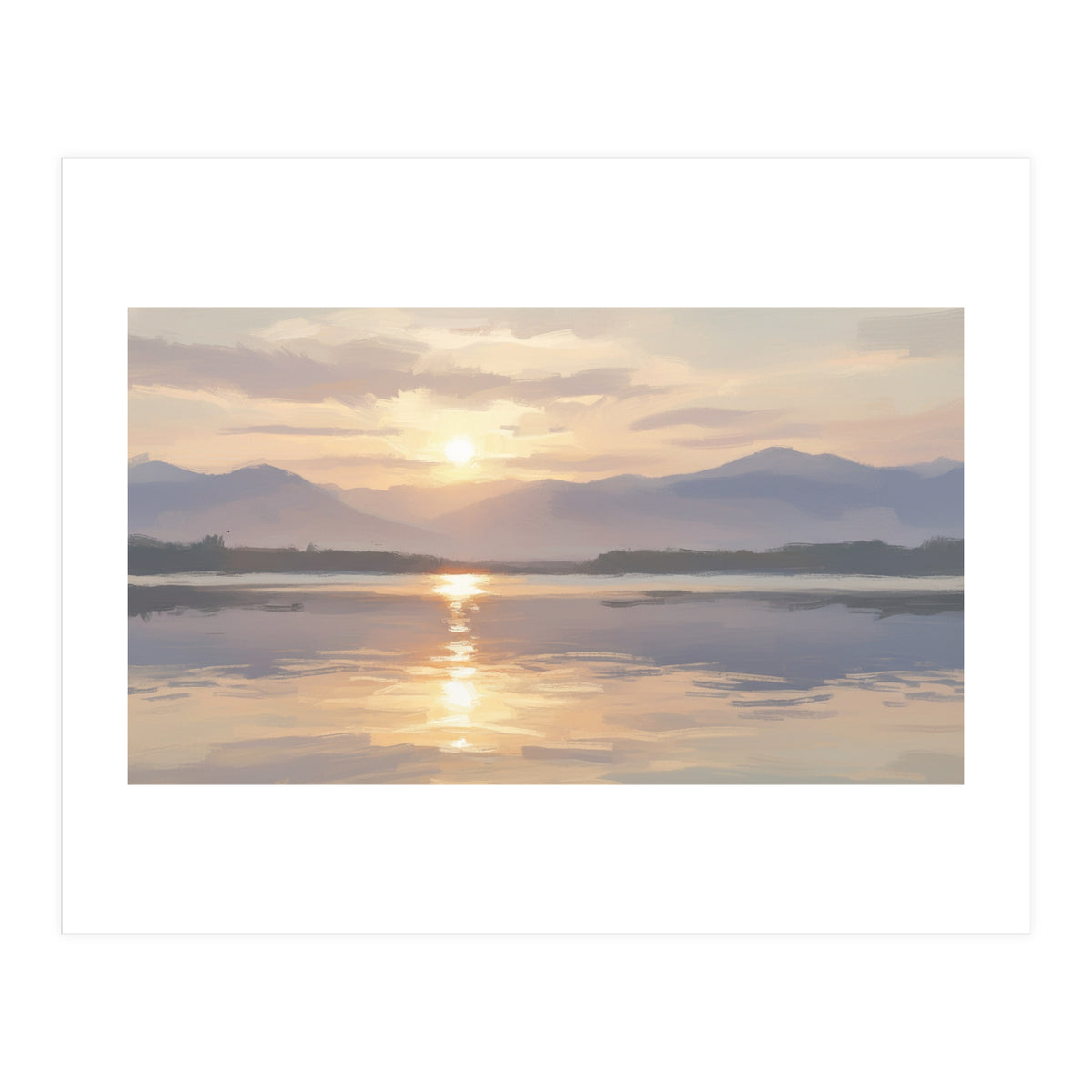 Golden Horizon at Dusk (Print Only)