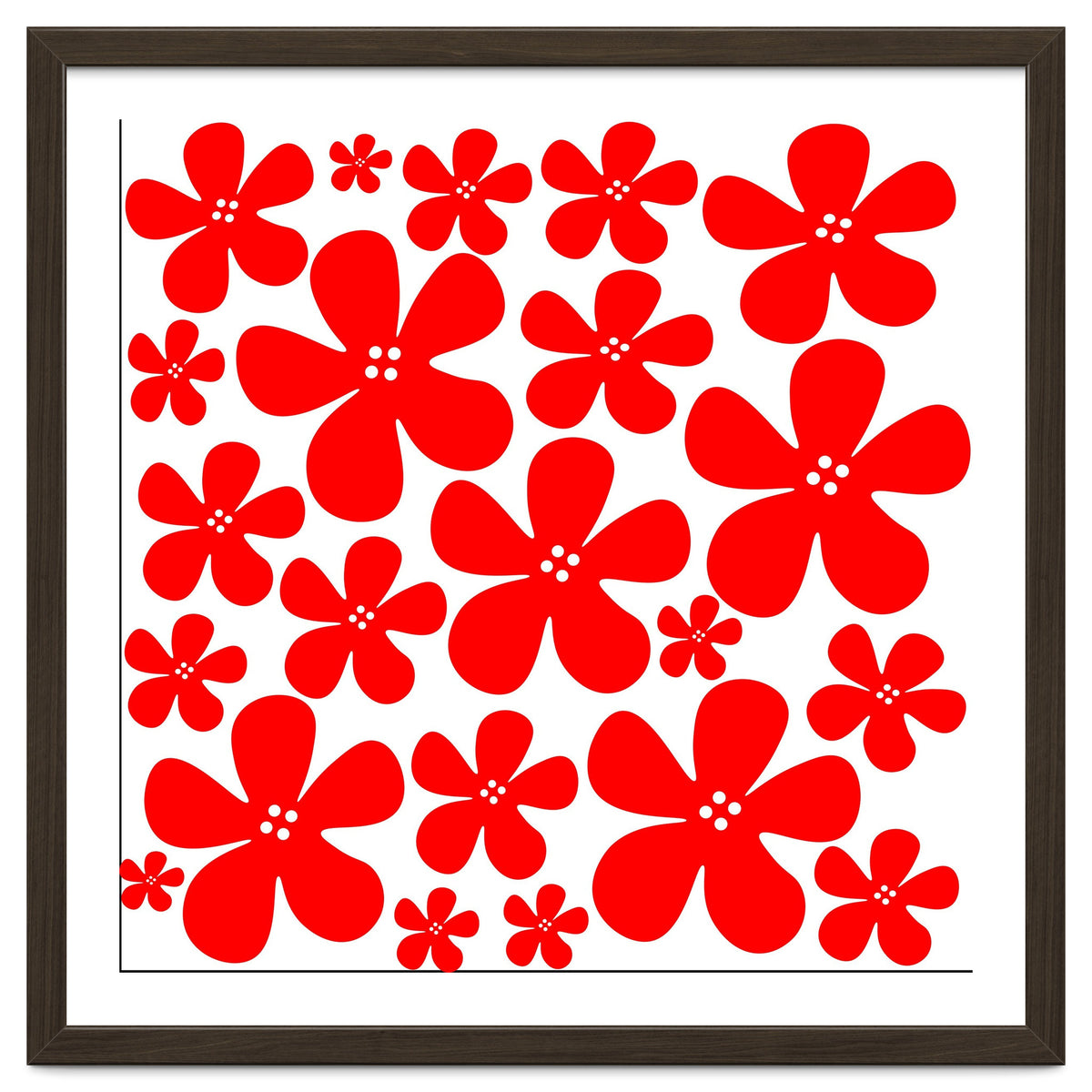 Red Flowers Pattern
