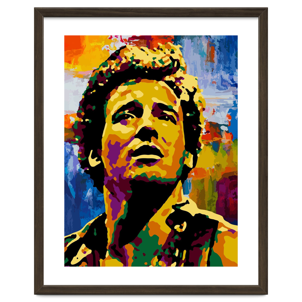 Bruce Springsteen Colorful abstract
