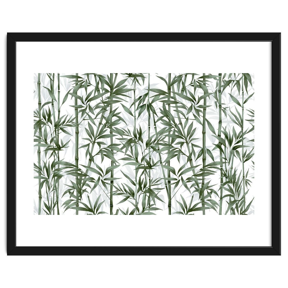 Bamboo Moody Green White