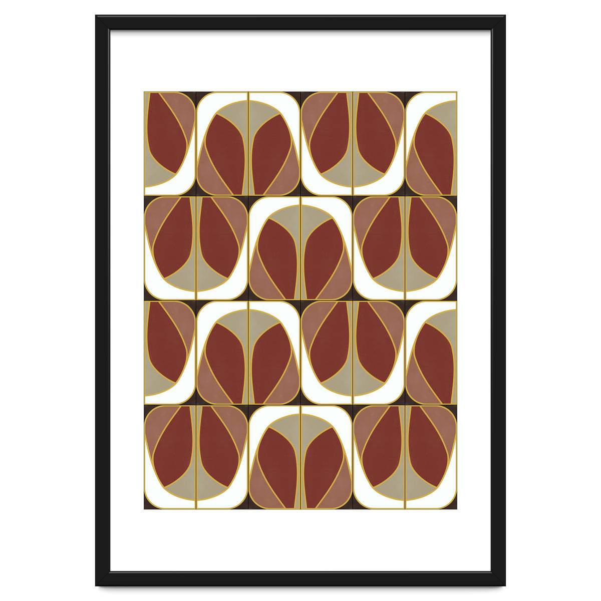 Umber Deco Mixed Tiles