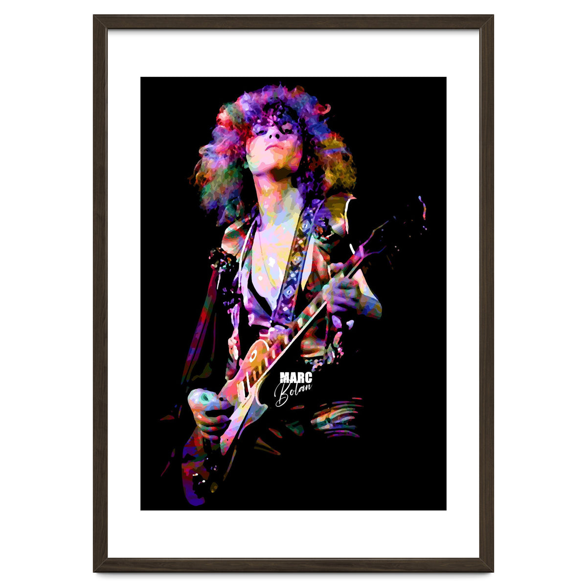 Marc Bolan Musician Legend in Colorful
