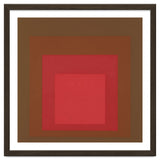 JOSEF ALBERS - HOMAGE TO THE SQUARE, RED, BROWN thumbnail