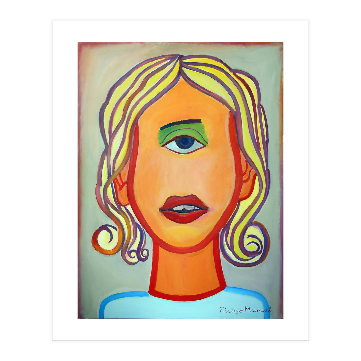 Cabeza De Mujer (Print Only)