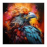 Vibrant Eagle Portrait Abstract Colorful Splatter Art (Print Only) thumbnail