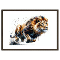 Dynamic Lion In Motion