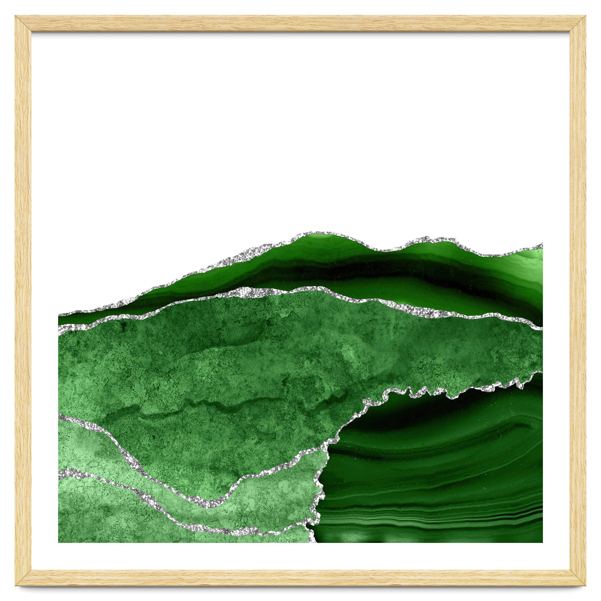 Green & Silver Agate Texture 10