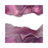 Mauve & Silver Agate Texture 08  (Print Only) thumbnail