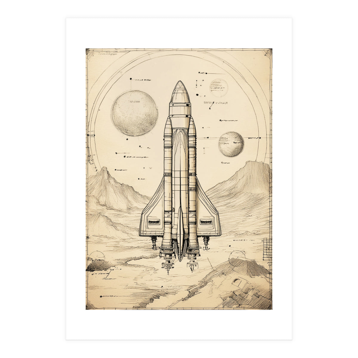 Back To The Moon 015 (Print Only)