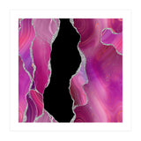 Magenta & Silver Agate Texture 01  (Print Only) thumbnail