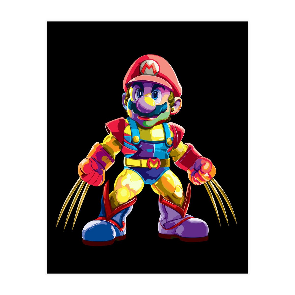 Mario Bros Action Fight Game 2 (Print Only)