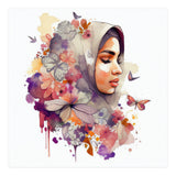 Floral Line Art Veil Profile (Print Only) thumbnail