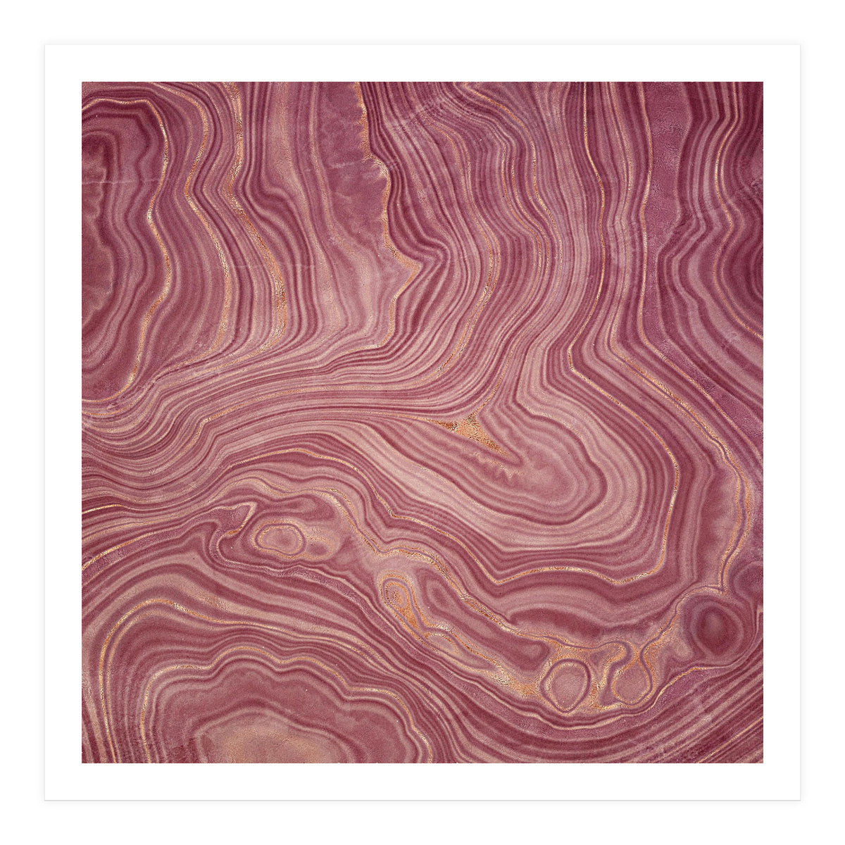 Pink Agate Texture 02  (Print Only)