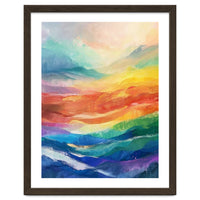 Vibrant Impasto Abstract Landscape Painting