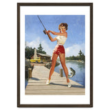 Pinup Fishing Girl With Her Catch thumbnail